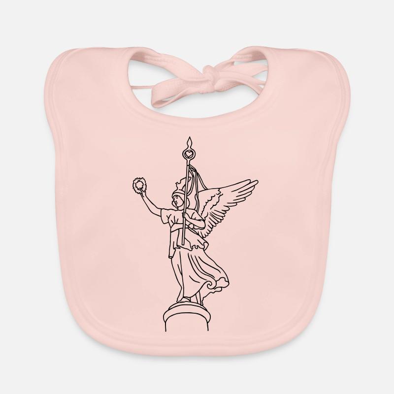 La statue dorée de Victoria Bavoir bio Bébé