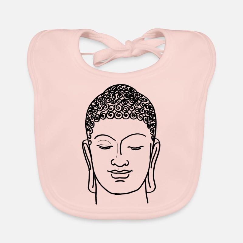 Buddah Kopf Baby Bio-Lätzchen