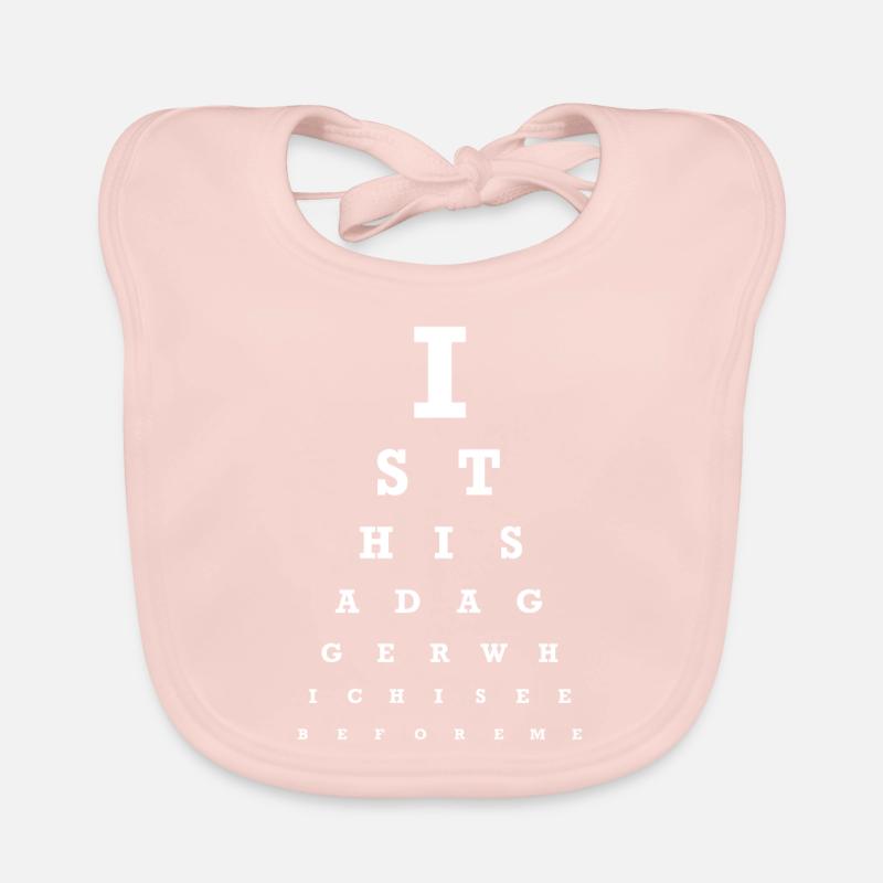 Est-ce un test oculaire de la dague? Bavoir bio Bébé