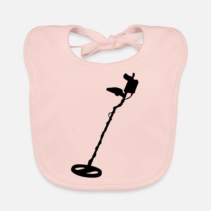 dessin détecteur de métaux - Bavoir bio Bébé - rose