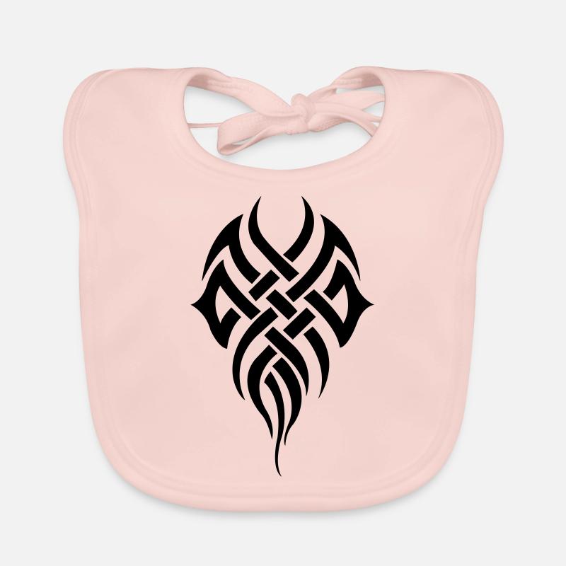 tribal - Bavoir bio Bébé - rose