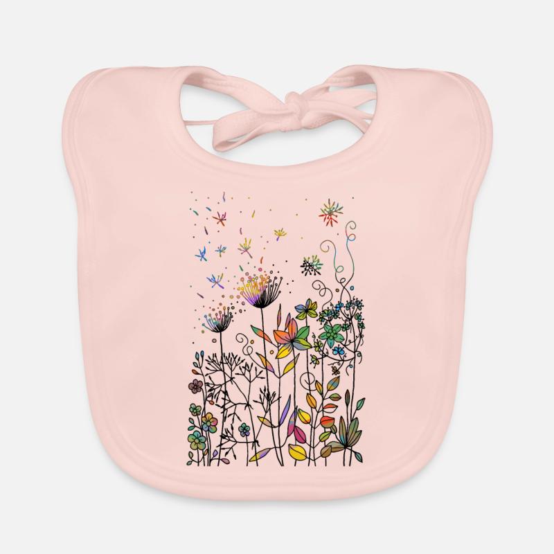 Blumen Baby Bio-Lätzchen