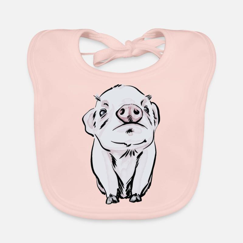 bébé cochon Bavoir bio Bébé