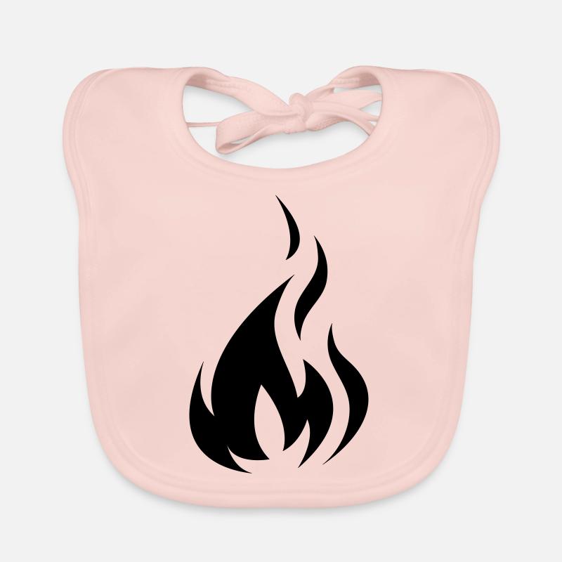 Flame Black Baby Bio-Lätzchen