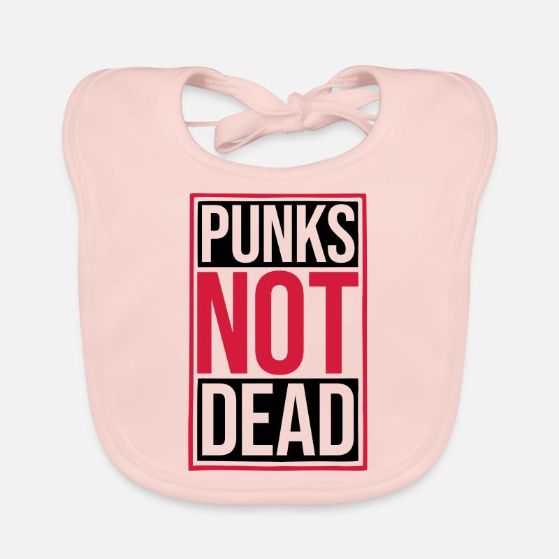 punks not dead Zitat Baby Bio-Lätzchen