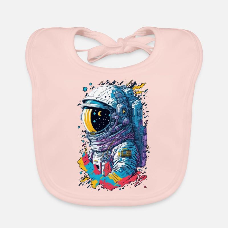 Astronaut Baby Bio-Lätzchen
