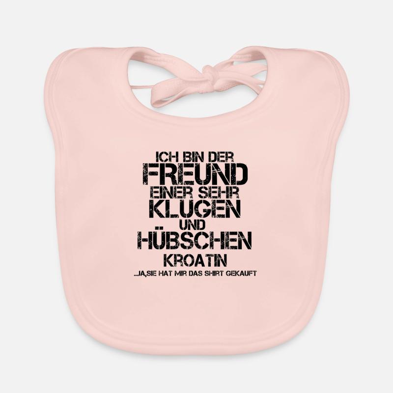 freund einer huebschen geschenk Kroatin Baby Bio-Lätzchen