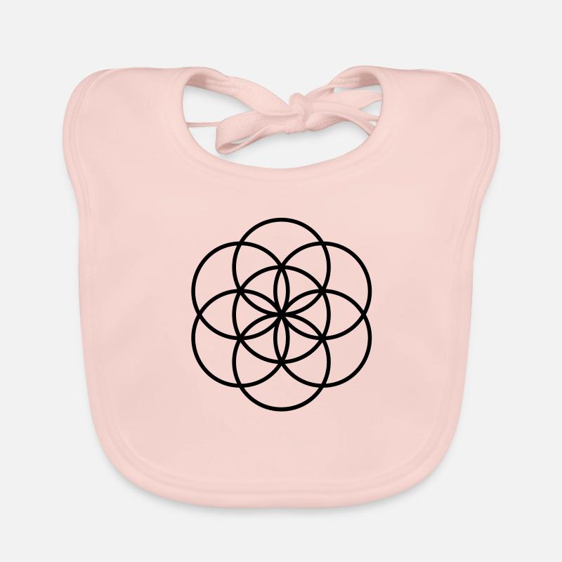 Fleur de la vie - début Bavoir bio Bébé