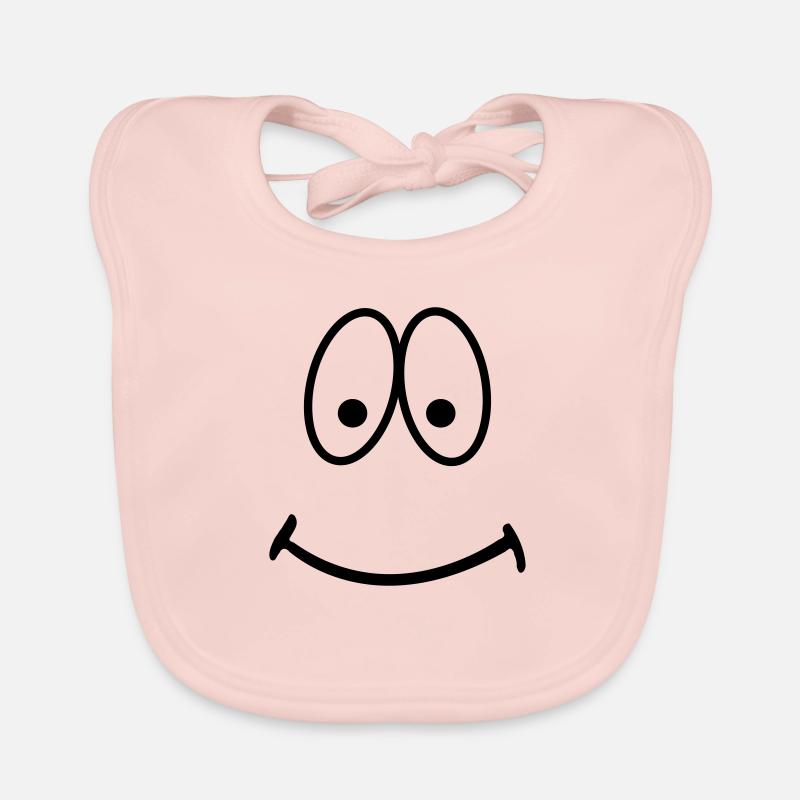 smiley - Baby Bio-Lätzchen - Rose