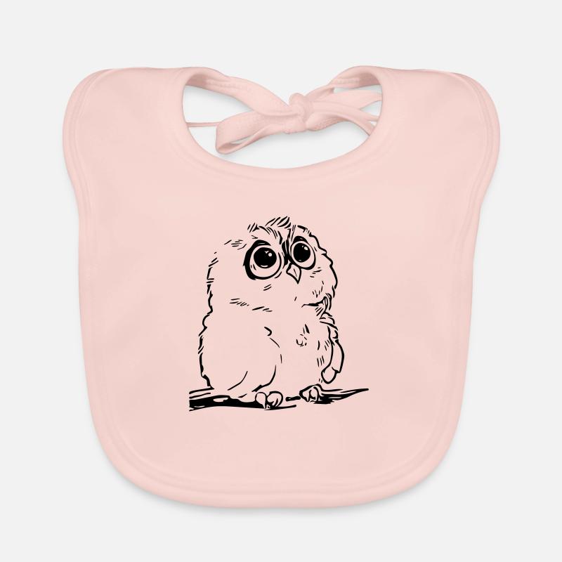 Cute owl Organic Baby Bibs