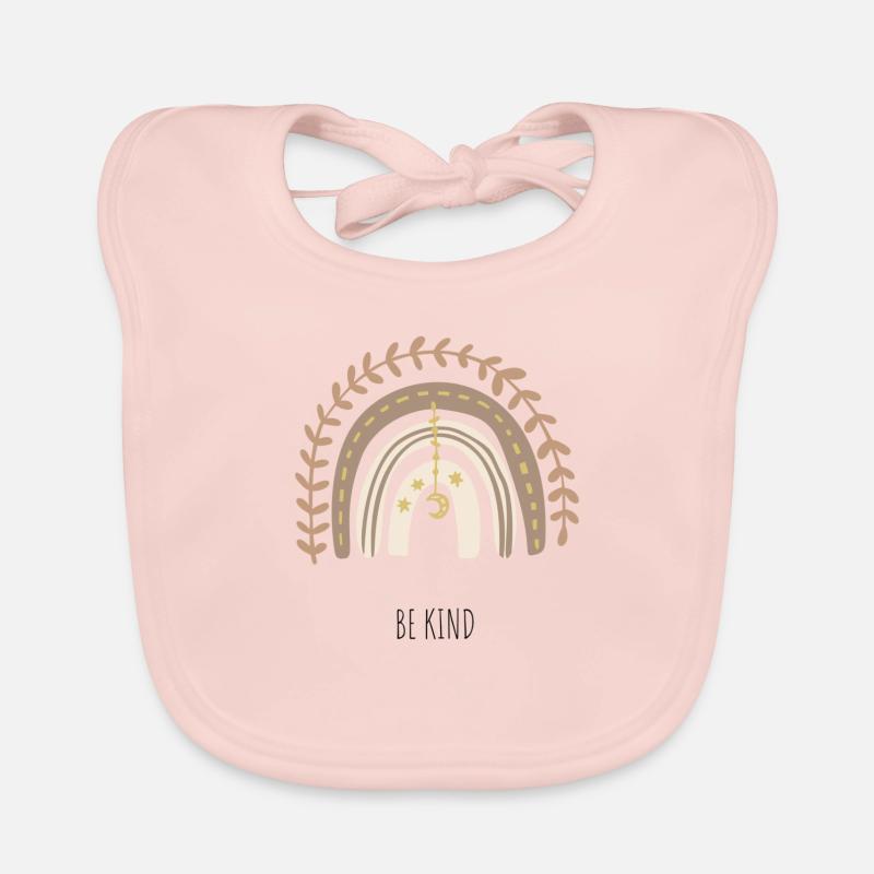 Rainbow boho vintage Organic Baby Bibs