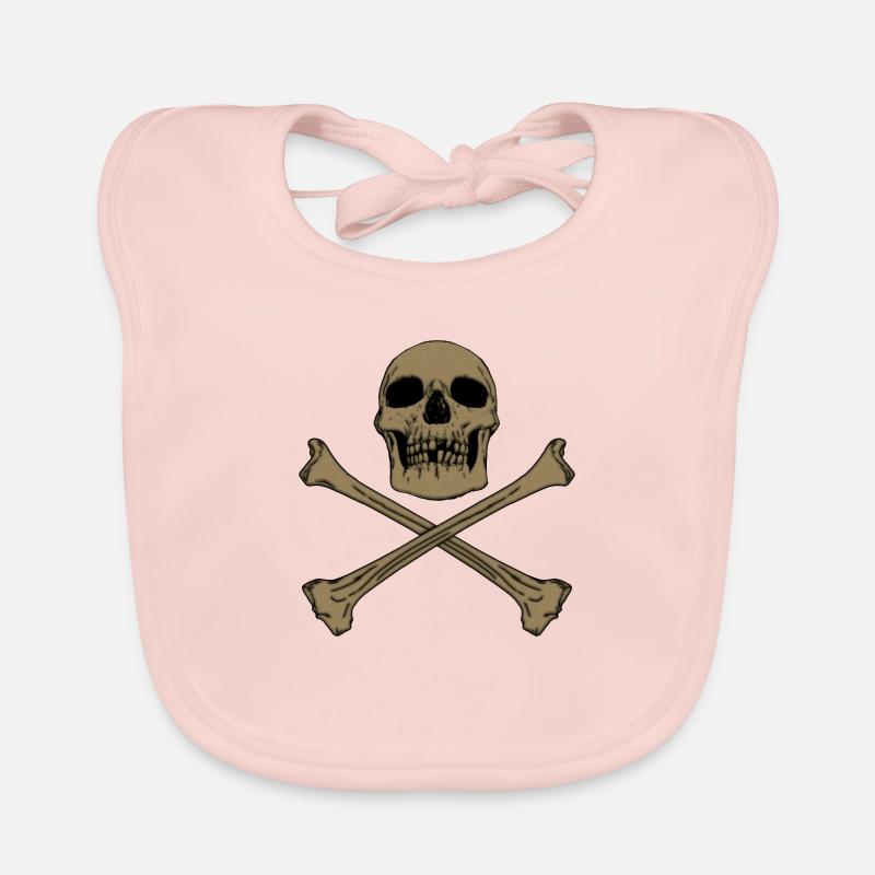DRAPEAU PIRATE II Bavoir bio Bébé