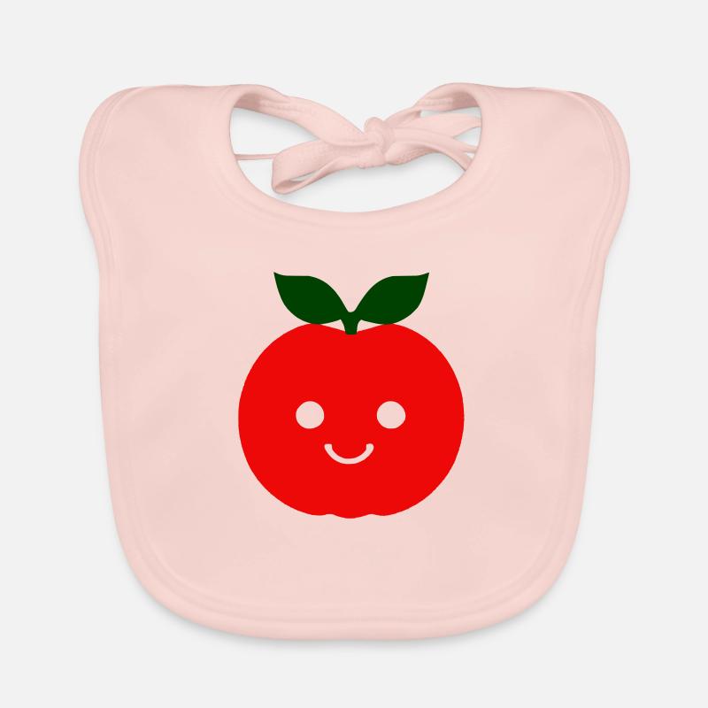 Tomato Comic Tomato Sweet Cartoon Vector Organic Baby Bibs