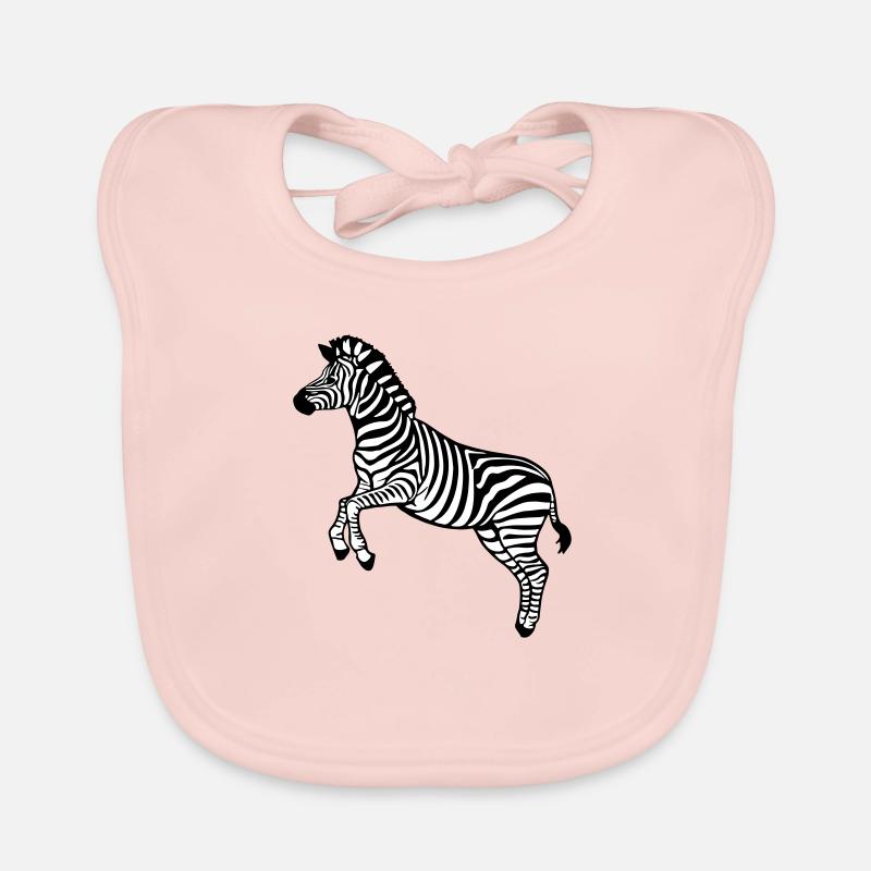 zebra Botswana Zèbre des plaines Bavoir bio Bébé