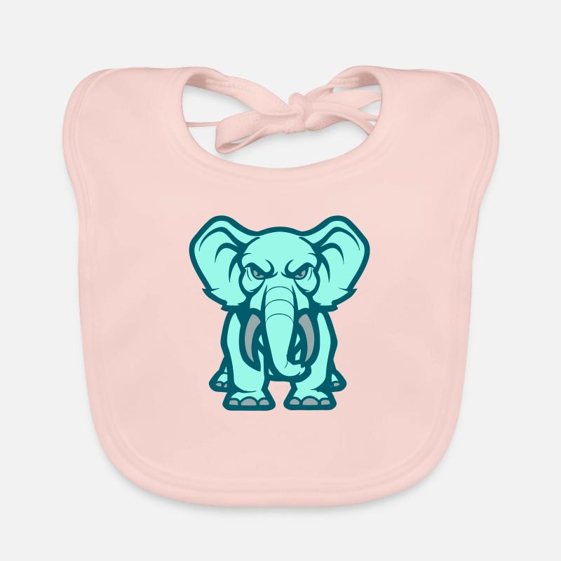 elefant comic Baby Bio-Lätzchen