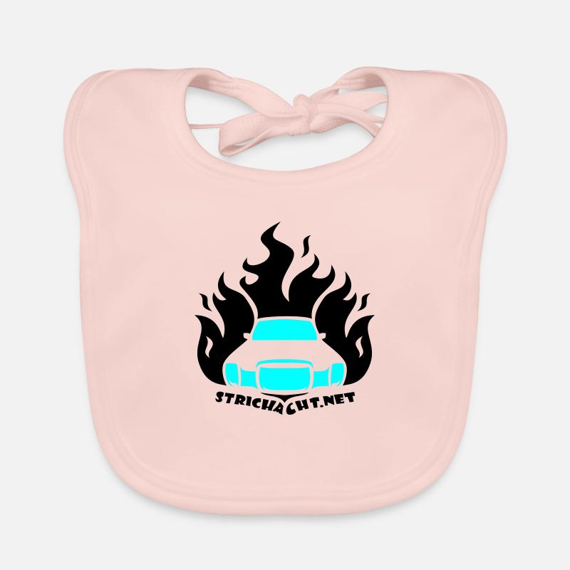 /8 Flame01 2C Baby Bio-Lätzchen