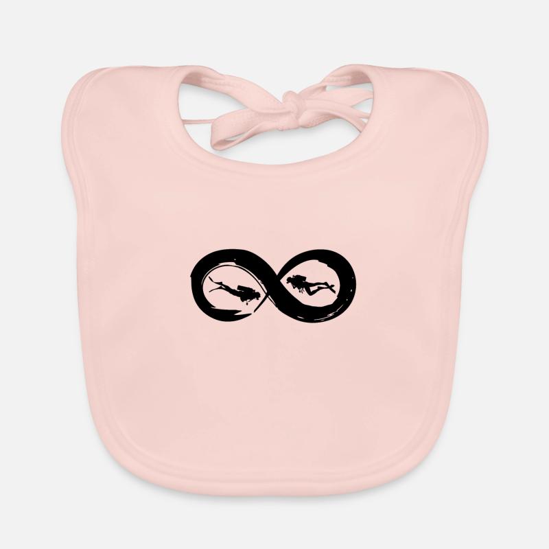 Infinity Tauchen - Unendlichkeit Tauchen Baby Bio-Lätzchen