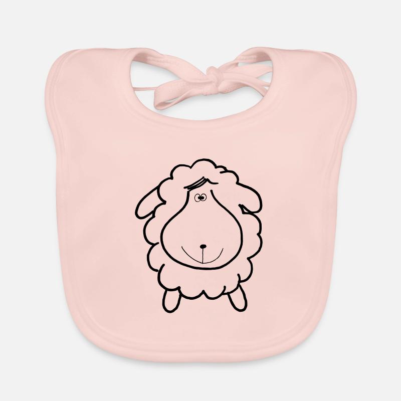 Sheep gift idea Organic Baby Bibs
