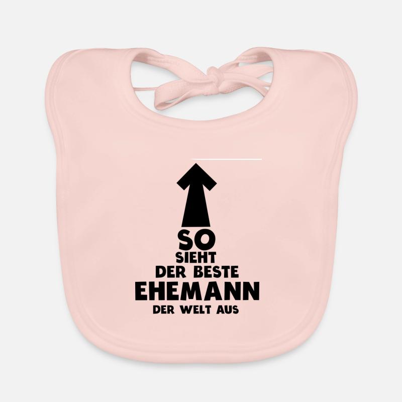 Bester Ehemann der Welt Geschenk Herren Geschenk Baby Bio-Lätzchen