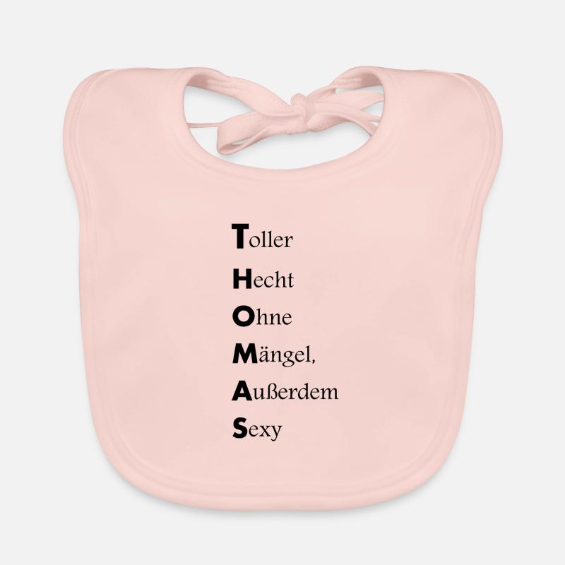 Thomas, nom description Bavoir bio Bébé