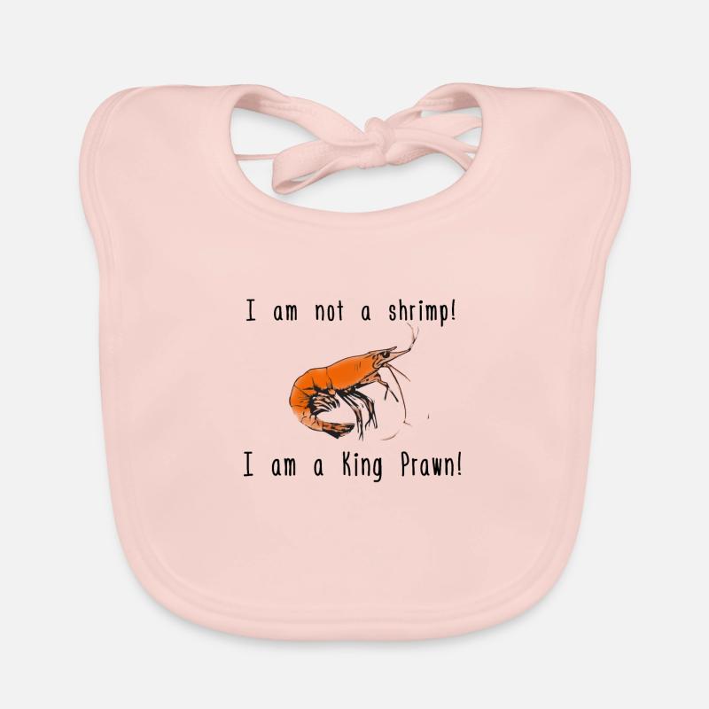 Shrimp oder King Prawn Baby Bio-Lätzchen
