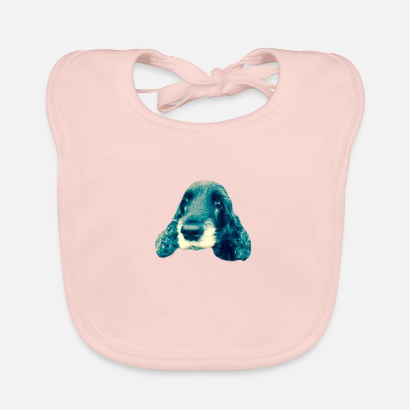 Cocker Spaniel Organic Baby Bibs