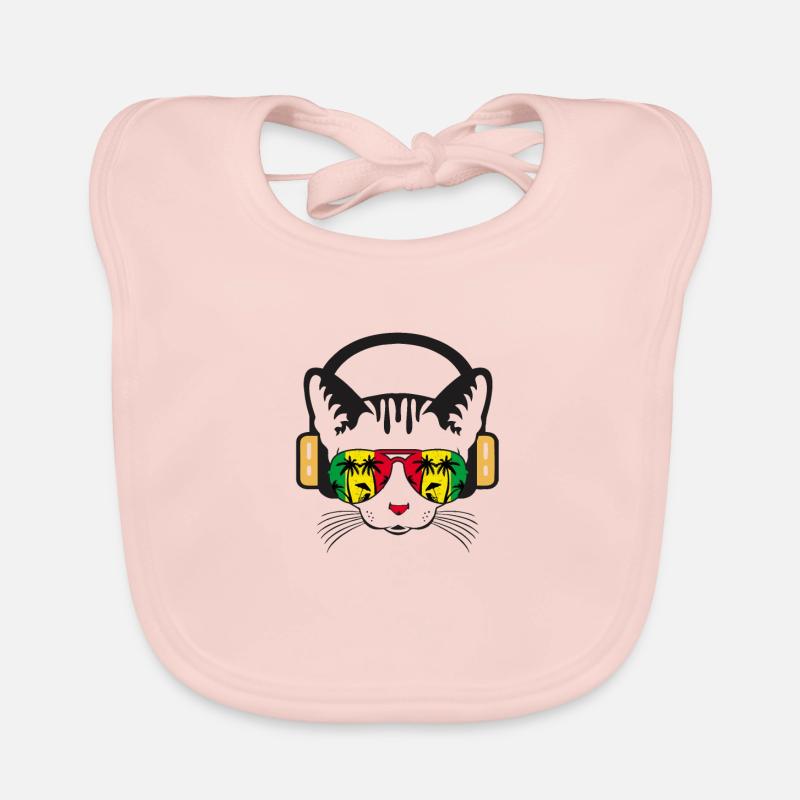 Chat cool Bavoir bio Bébé
