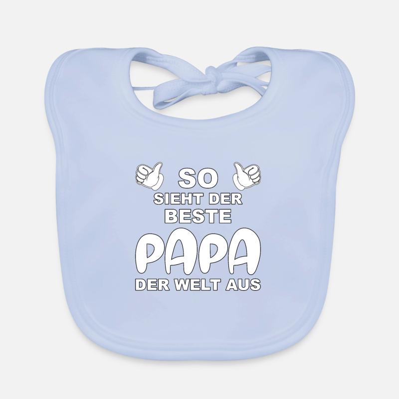 So sieht der beste Papa der Welt aus Baby Bio-Lätzchen