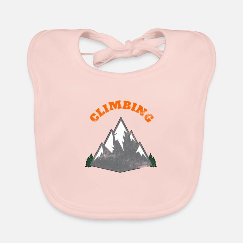 Climbing, Berge Baby Bio-Lätzchen