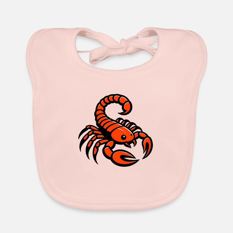 Feuriger Skorpion Baby Bio-Lätzchen