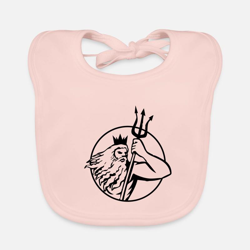 poseidon triton - Baby Bio-Lätzchen - Rose