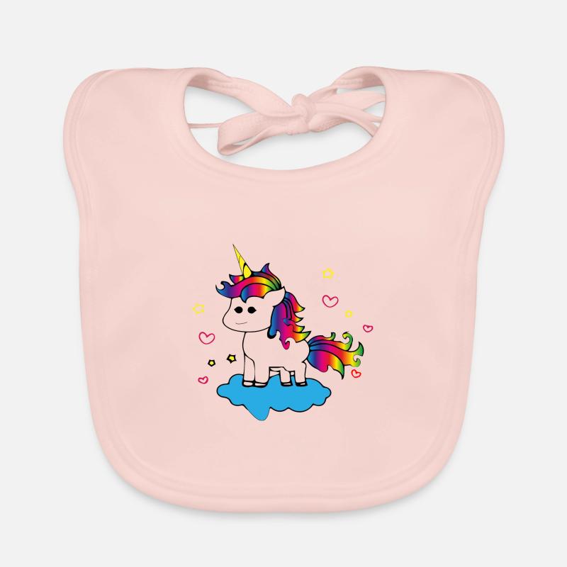 funky Einhorn Baby Bio-Lätzchen