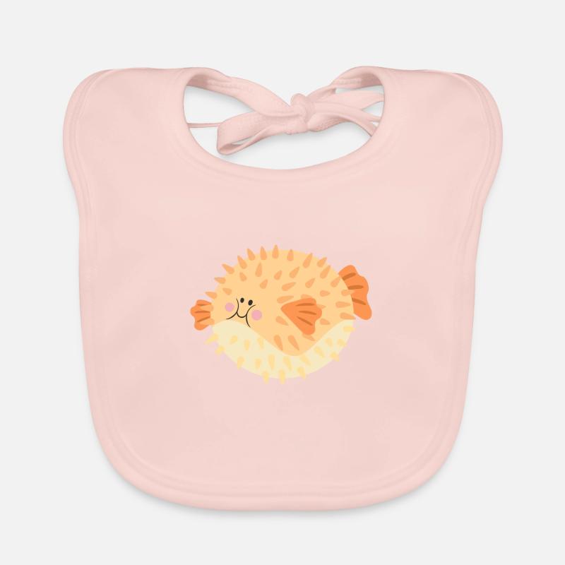 Puffer fish Organic Baby Bibs