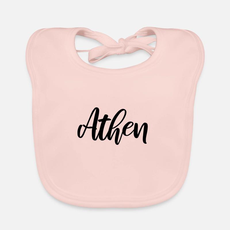 Athènes Grèce Bavoir bio Bébé