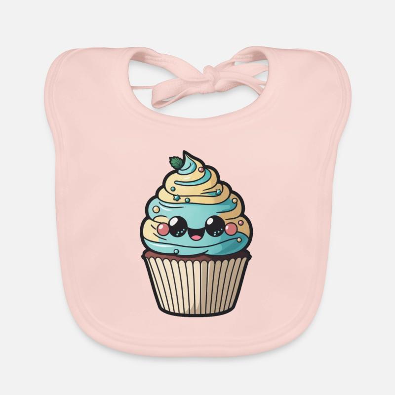 Muffin à cupcakes mignon Bavoir bio Bébé