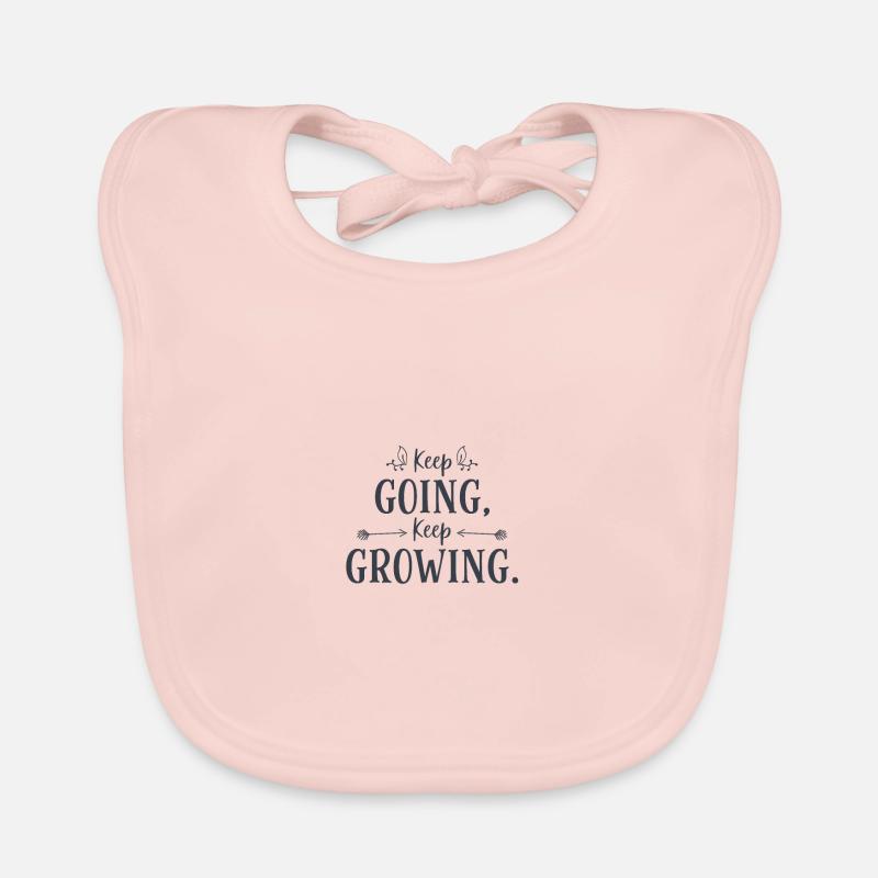 Keep going to grow Organic Baby Bibs