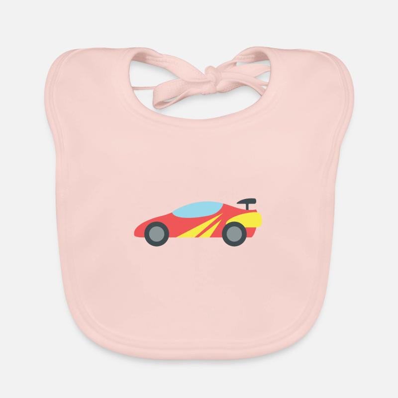 Voiture de course Bavoir bio Bébé
