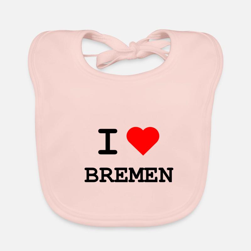 Ich liebe Bremen - J’aime Brême Bavoir bio Bébé