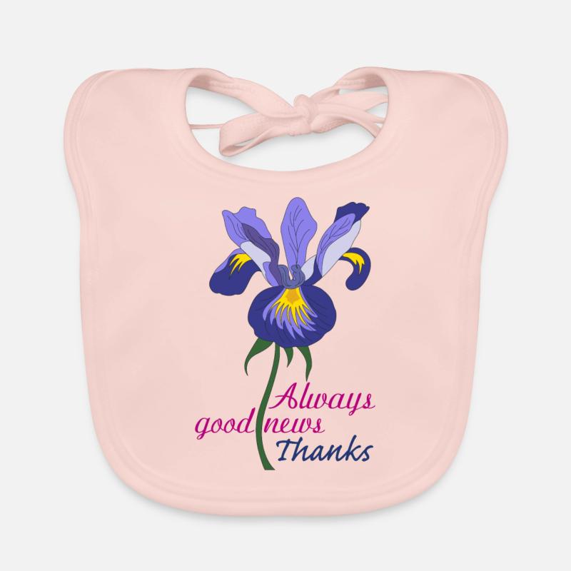 Englische Iris Baby Bio-Lätzchen