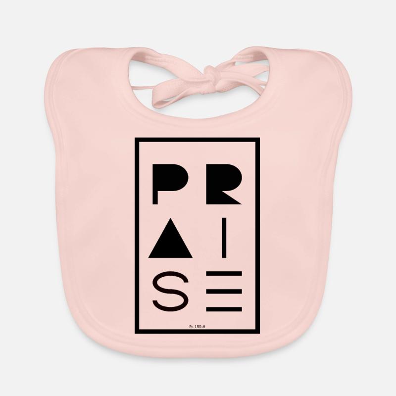 Praise BLACK Organic Baby Bibs