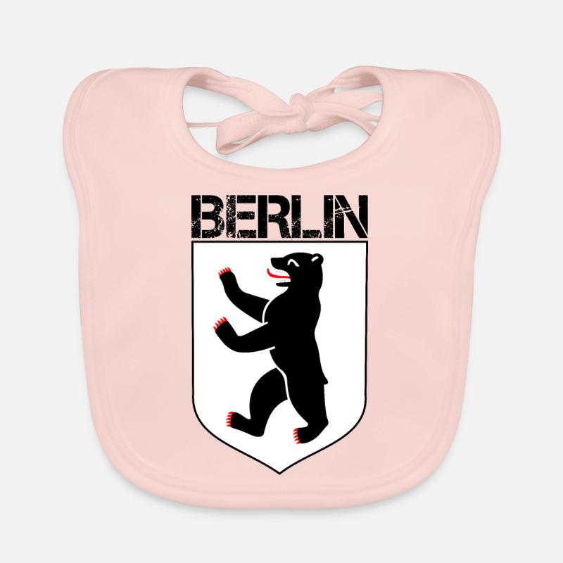 Blason de l’ours de Berlin Bavoir bio Bébé