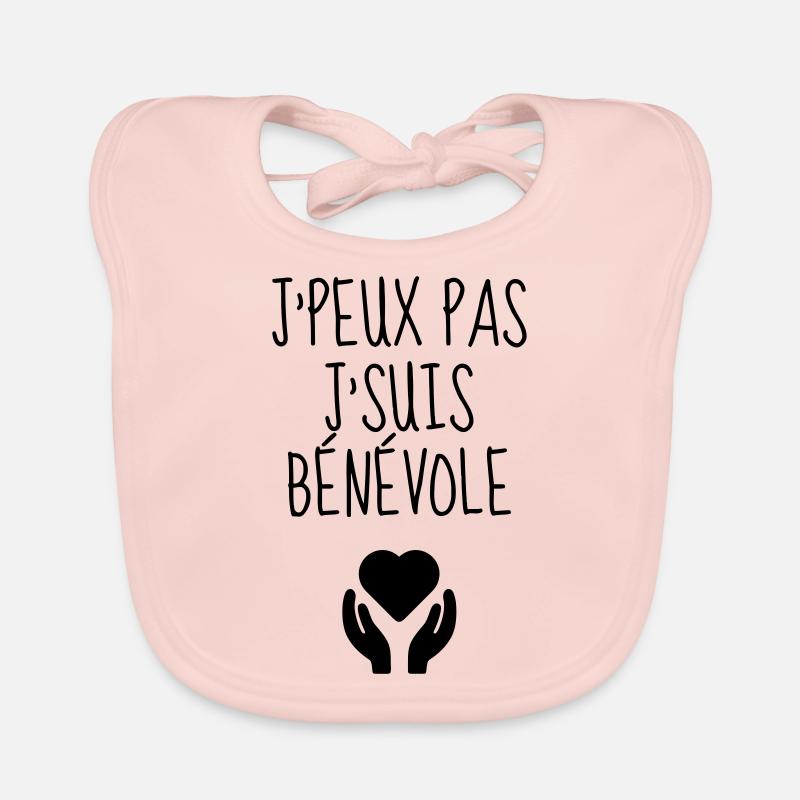 Volunteer Humanitarian Freiwilliger Bénévole Organic Baby Bibs