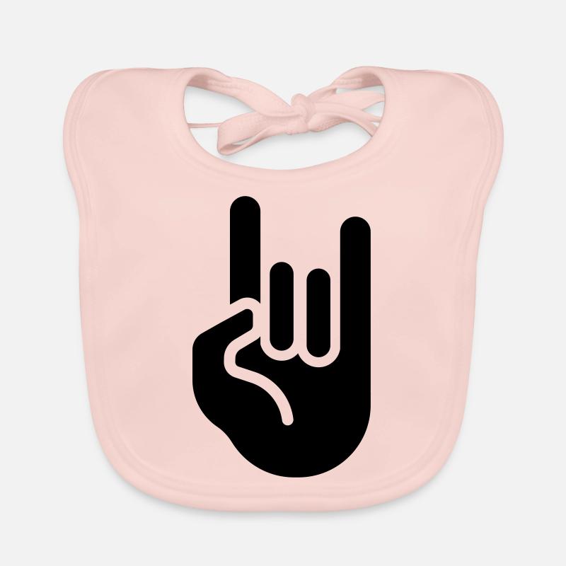rock hand Bavoir bio Bébé