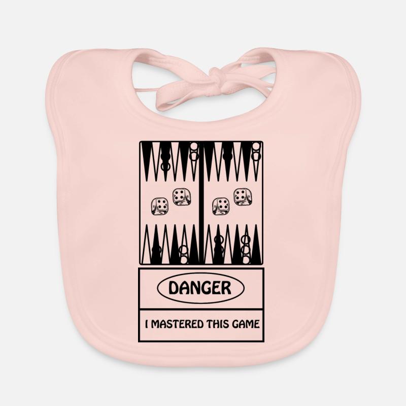 boardgame chess backgammon game night Baby Bio-Lätzchen