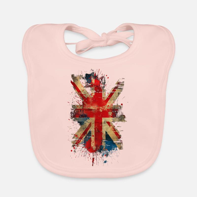 Union Jack Organic Baby Bibs