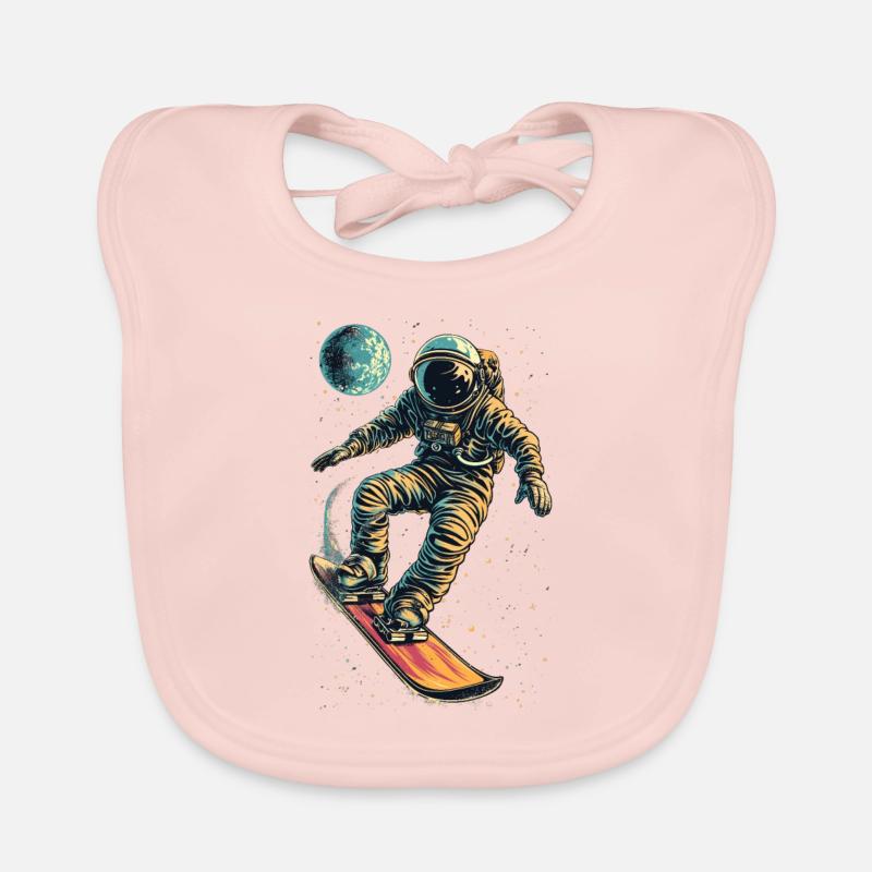 Zero Gravity Snowboarden Baby Bio-Lätzchen