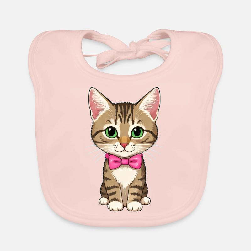 Chat mignon Bavoir bio Bébé