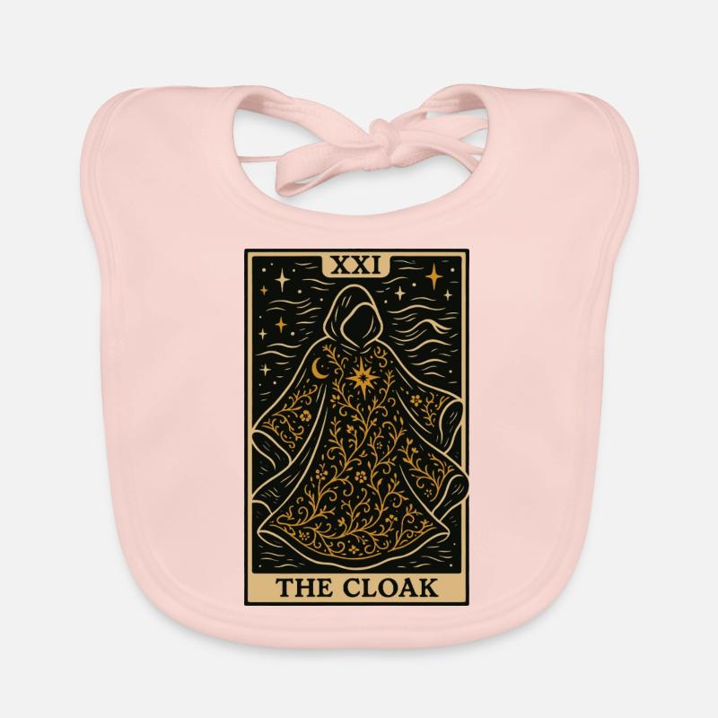 Couture de la carte de tarot – La cape - Bavoir bio Bébé - rose