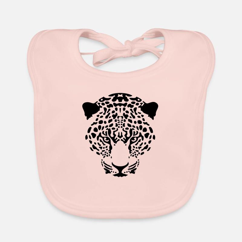 tawny panther wild cat cheetah predator Organic Baby Bibs