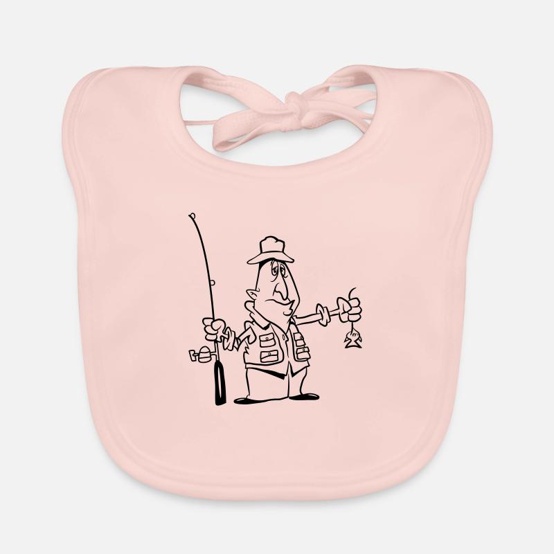 pas drôle de pêche Bavoir bio Bébé